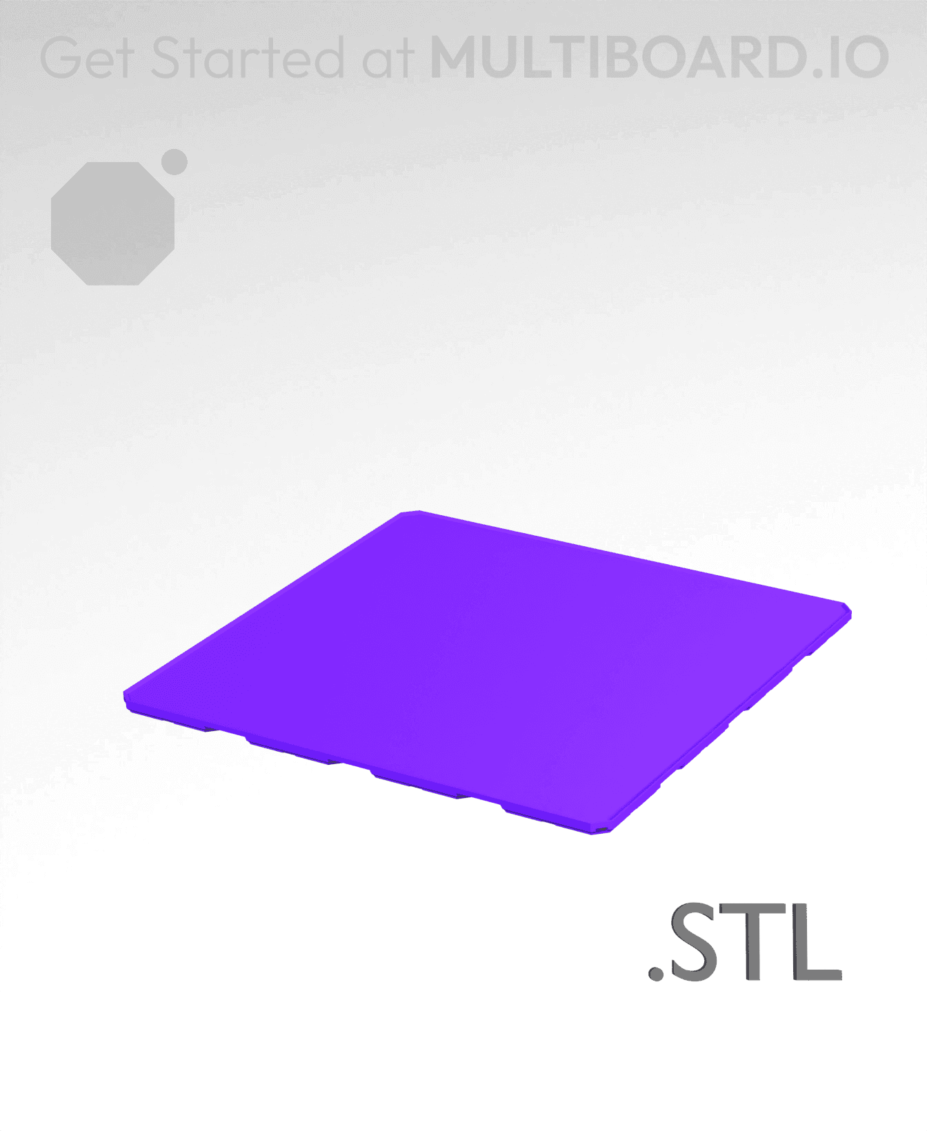 4x4x0·25 - Multibin Insert - STL Remixing File 3d model