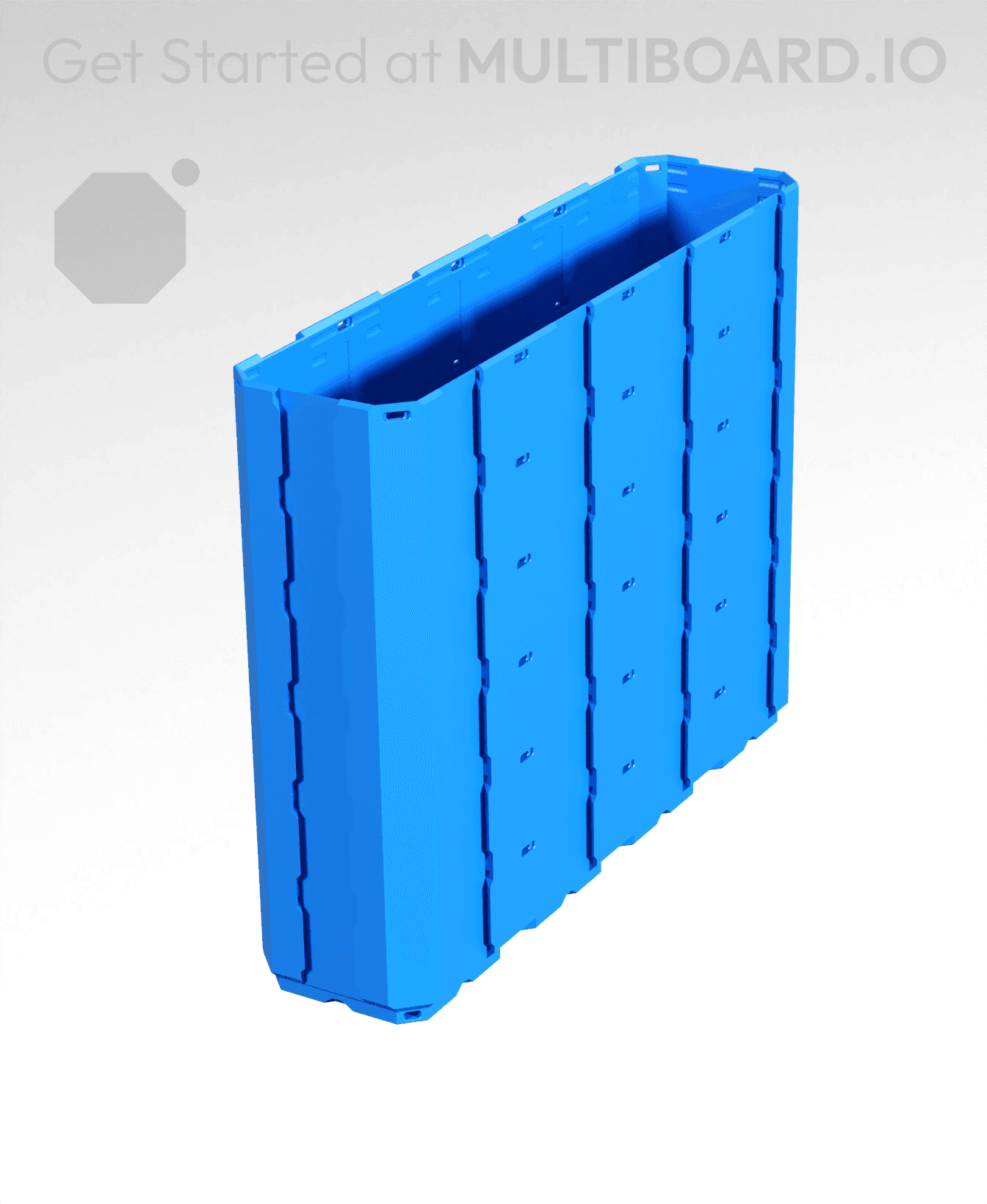 1x4x3 - Full Multipoint Rail - Multibin Shell 3d model