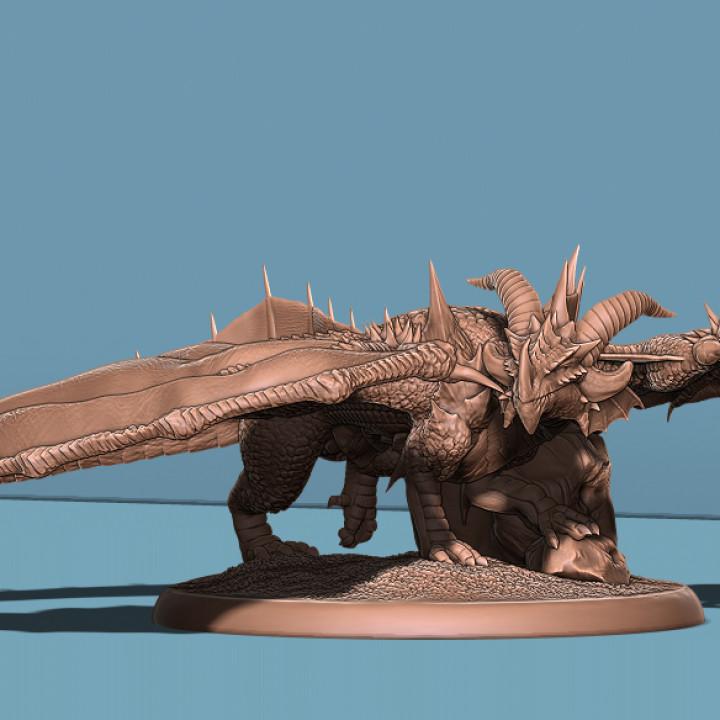 Adult Red Dragon 3d model