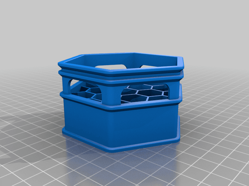 AA Battery Hexi Crate 3d model