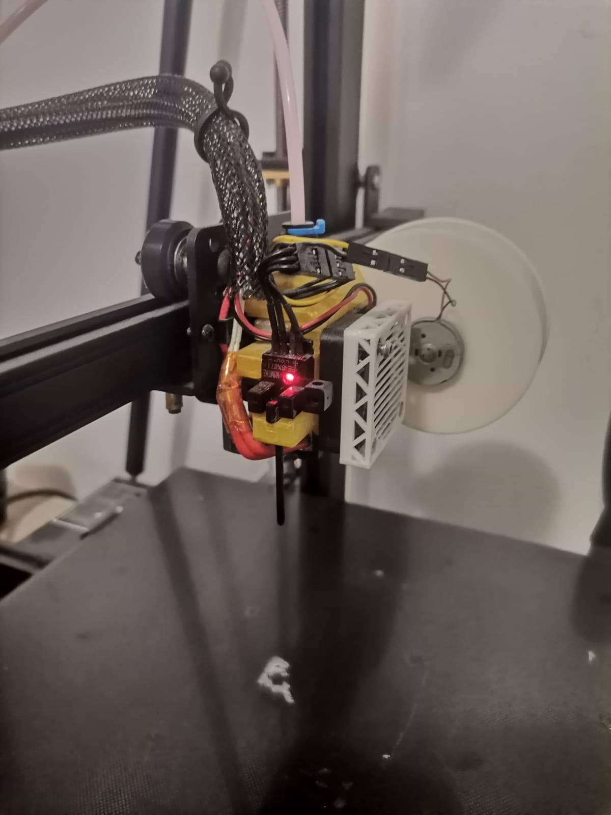 hotend support, with Z probe for cr-10 smart 3d model