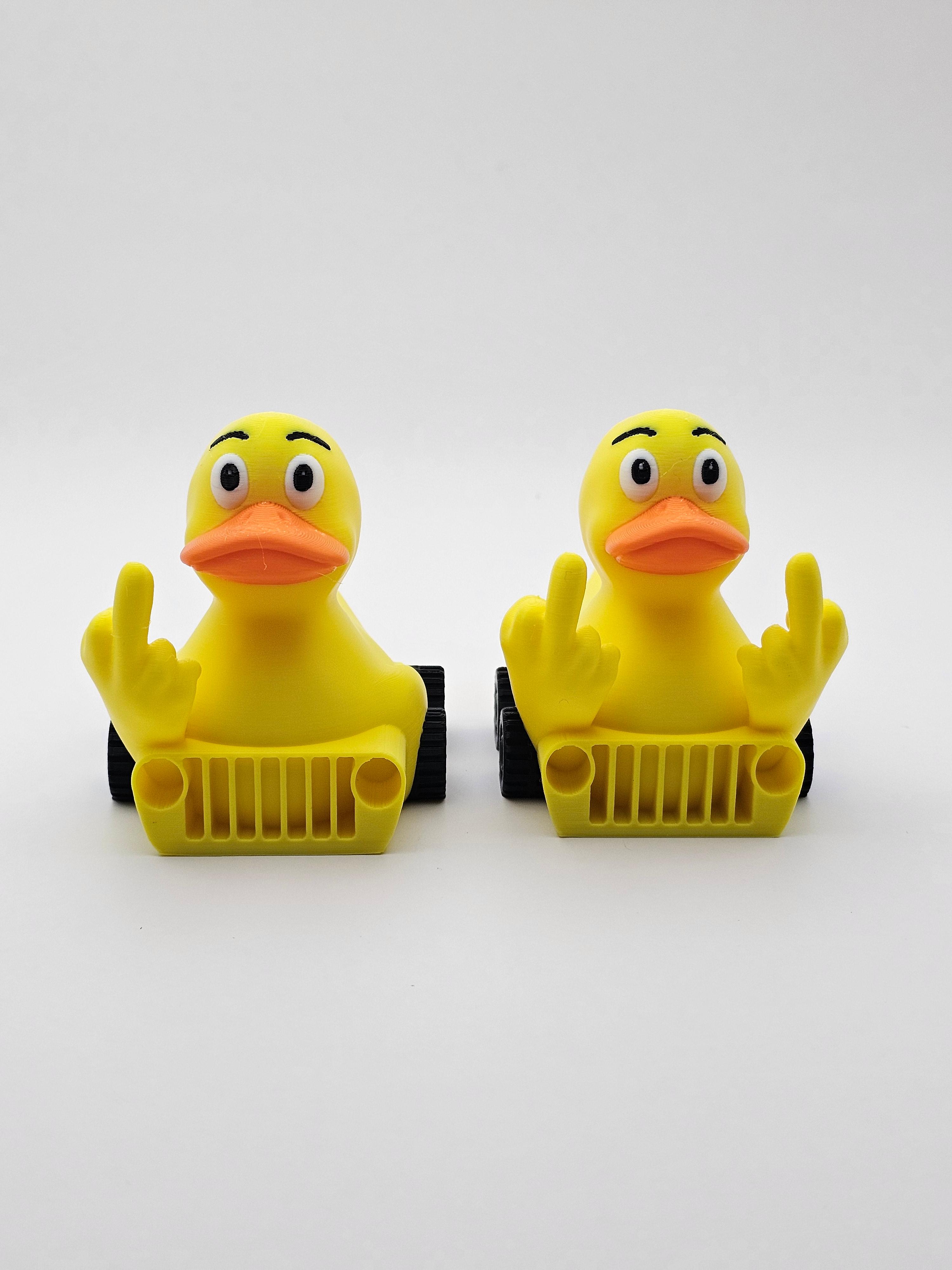 Rubber Duck Jeep Rude Set / 3MF Included / No Supports 3d model