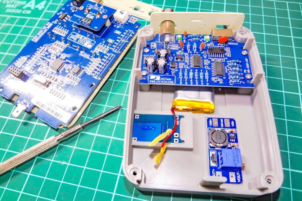 DSO Shell(DSO150) Oscilloscope battery extended bottom 3d model