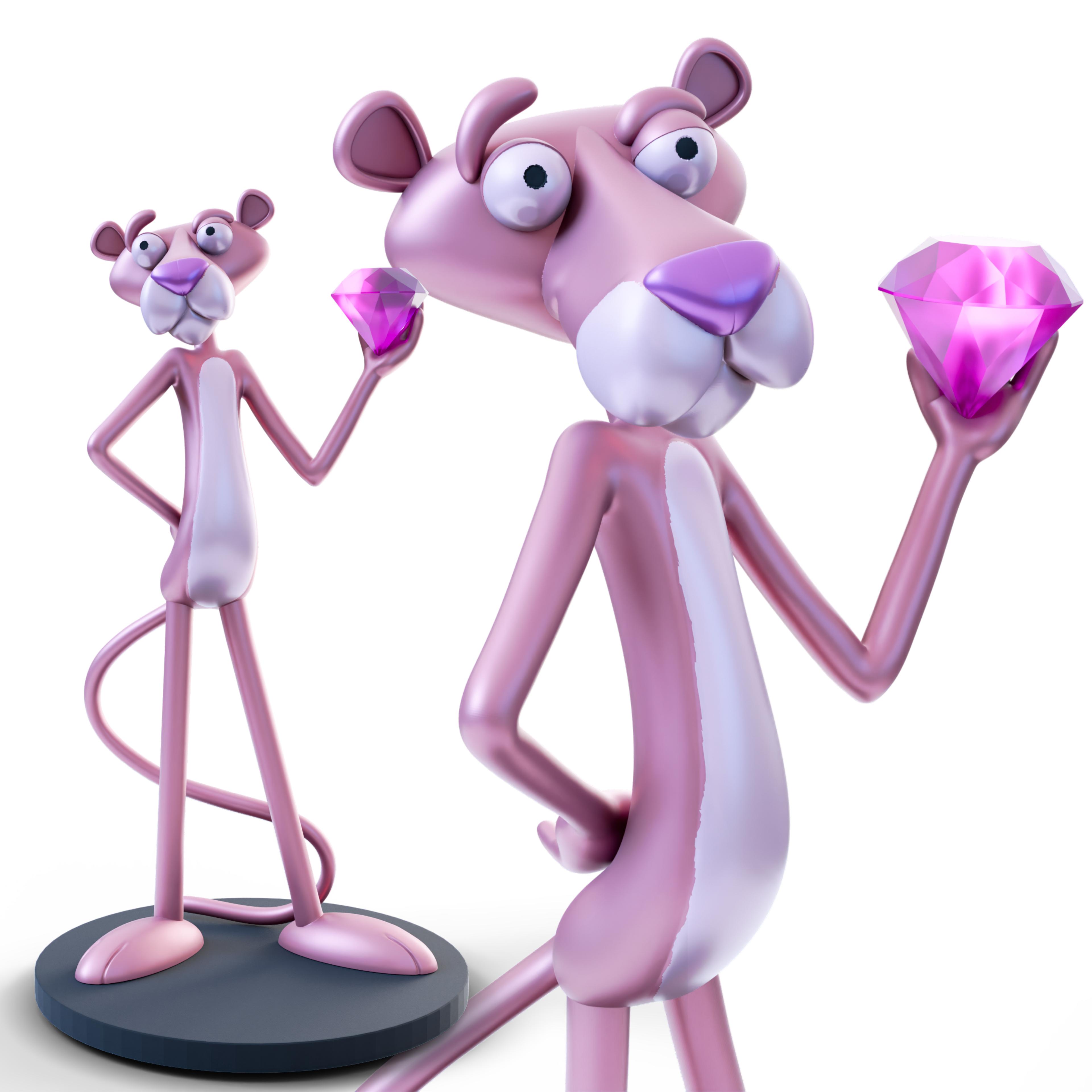 Pink Phanter Fan Art 3d model