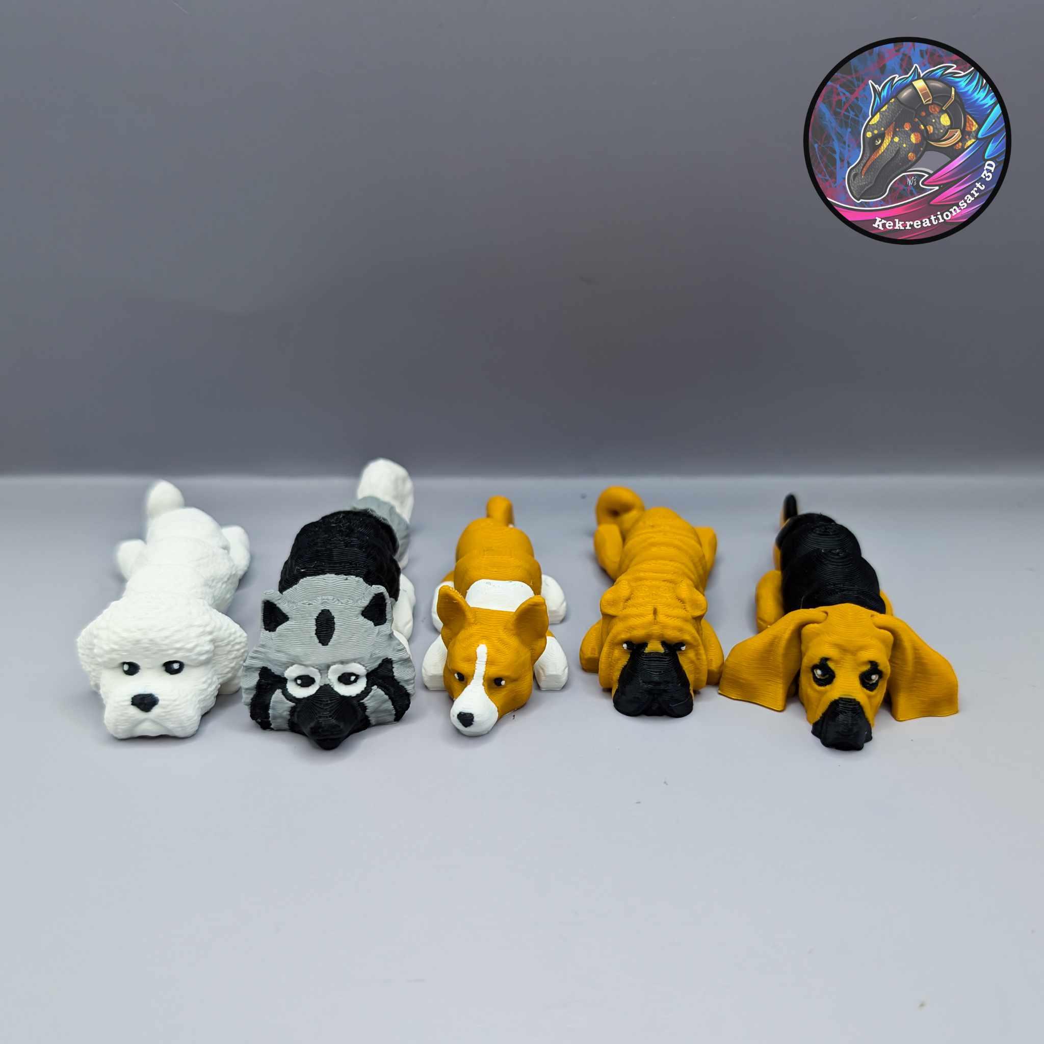 Baby Flexi Dog Set 7.5 3d model