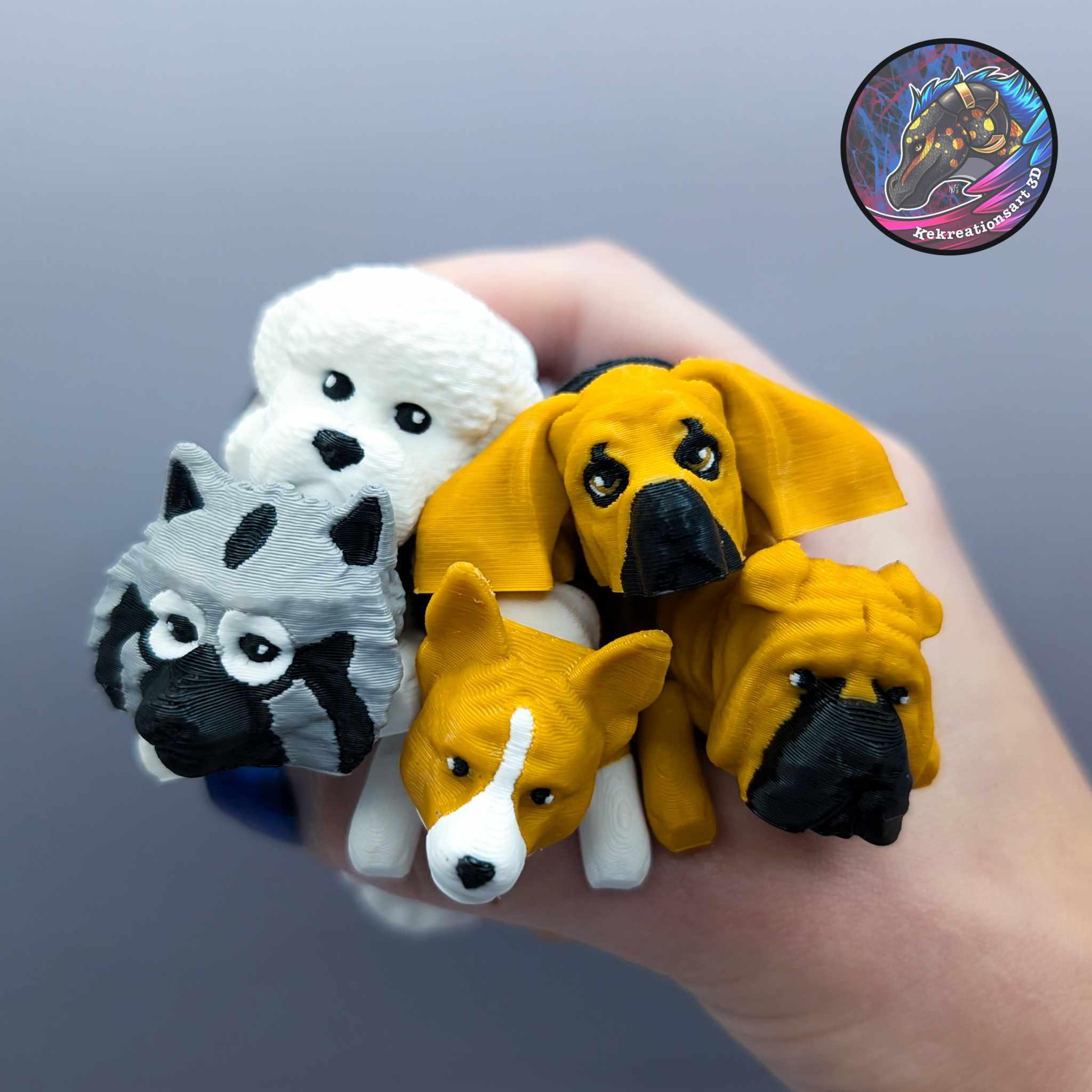 Baby Flexi Dog Set 7.5 3d model