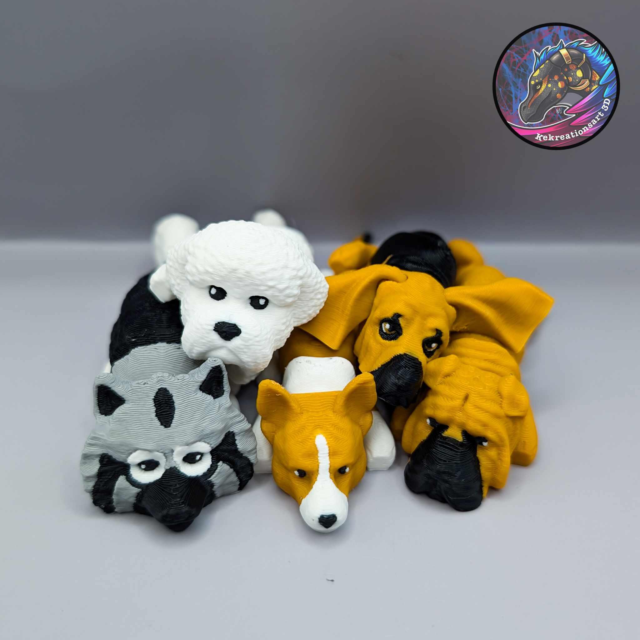 Baby Flexi Dog Set 7.5 3d model