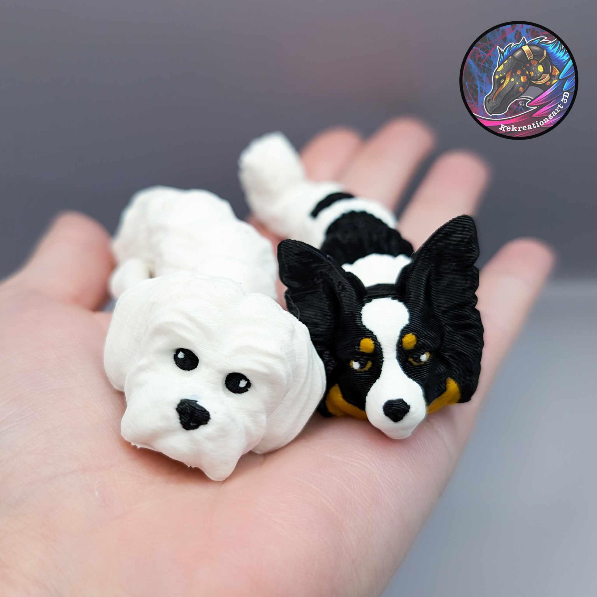 Baby Flexi Dog Set 7.5 3d model