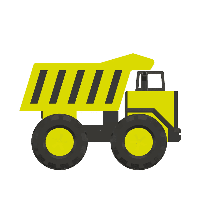 Domp Truk - 3D Printable Not-A-Tonka Truck 3d model