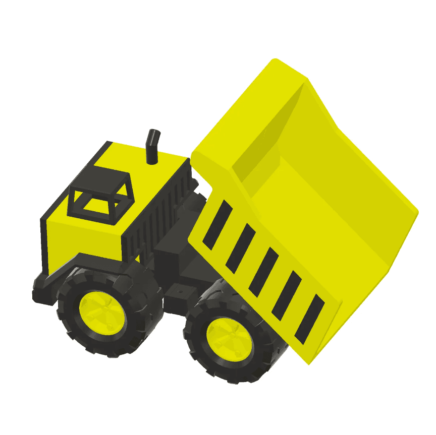 Domp Truk - 3D Printable Not-A-Tonka Truck 3d model