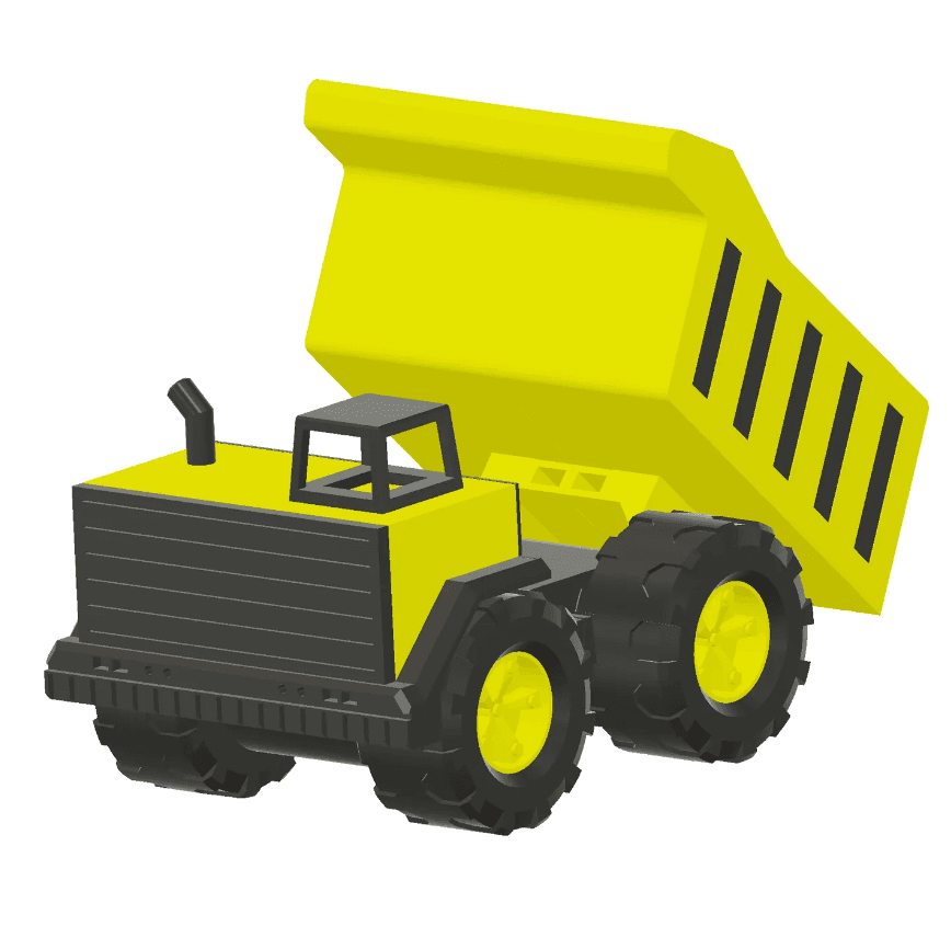 Domp Truk - 3D Printable Not-A-Tonka Truck 3d model