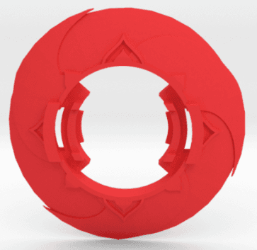 BEYBLADE SCARAMOUCHE | COMPLETE | GENSHIN IMPACT SERIES 3d model