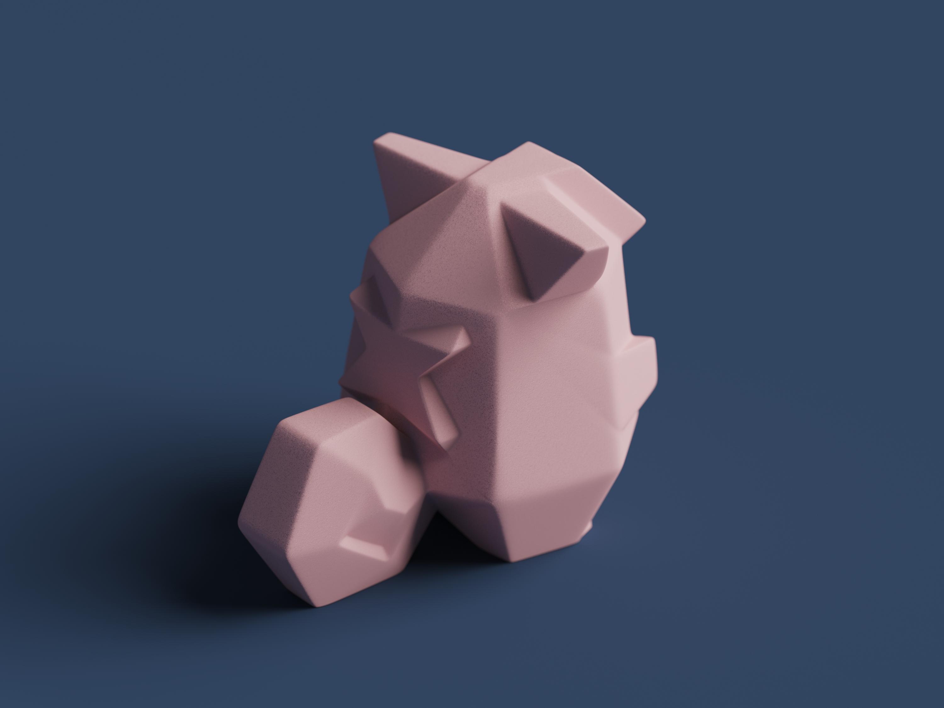 Low-poly Clefairy 3d model