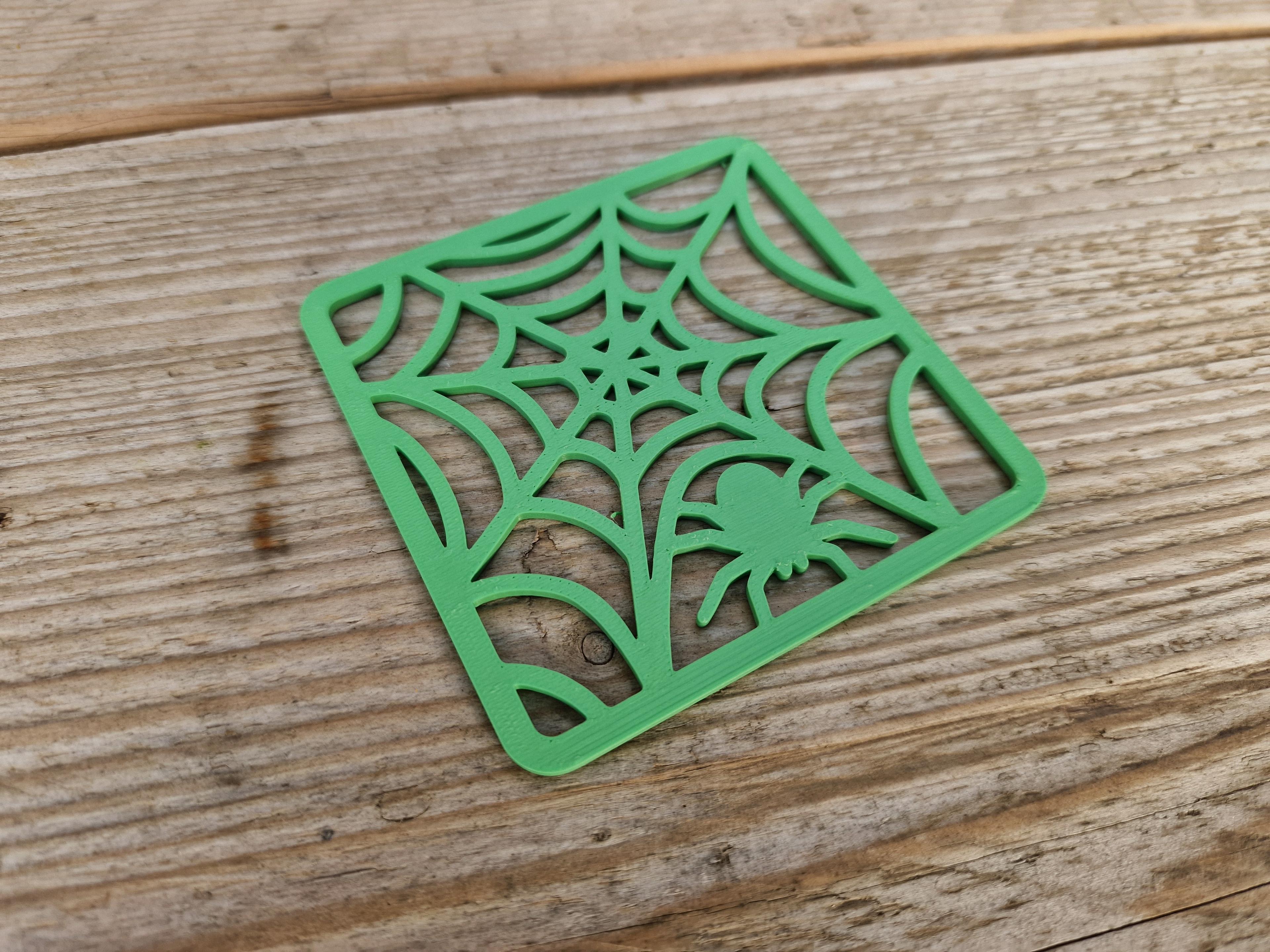 Spooky Coasters - Spiderweb Square 2 3d model