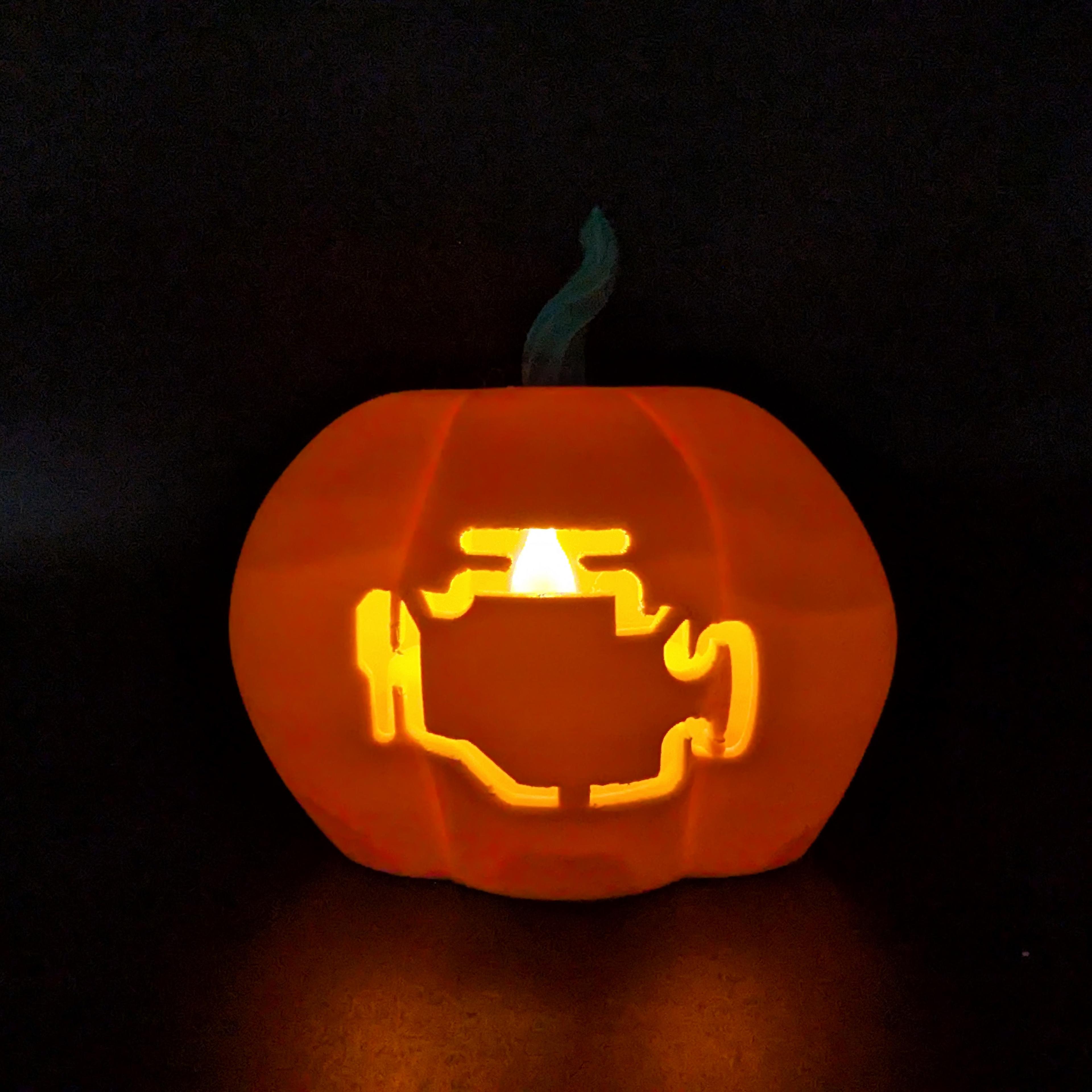 Motor light pumpkin lamp.stl 3d model