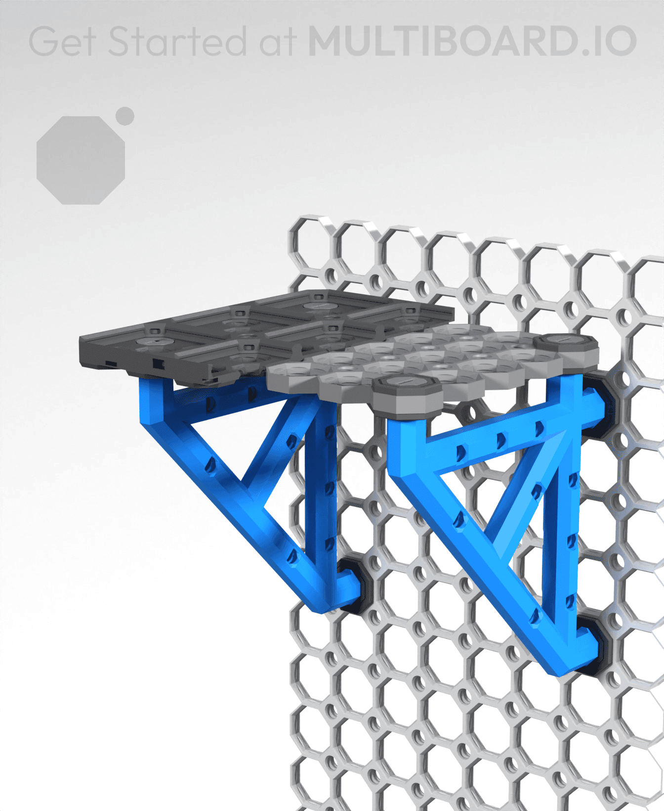 5x5 Bracket - Bolt-Locked Inserts 3d model