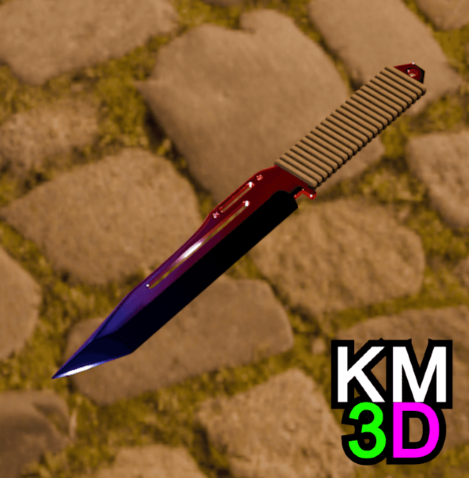 Paracord knife CSGO 3d model