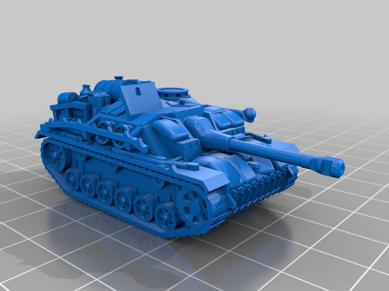 Stug 111 with stowage 3d model