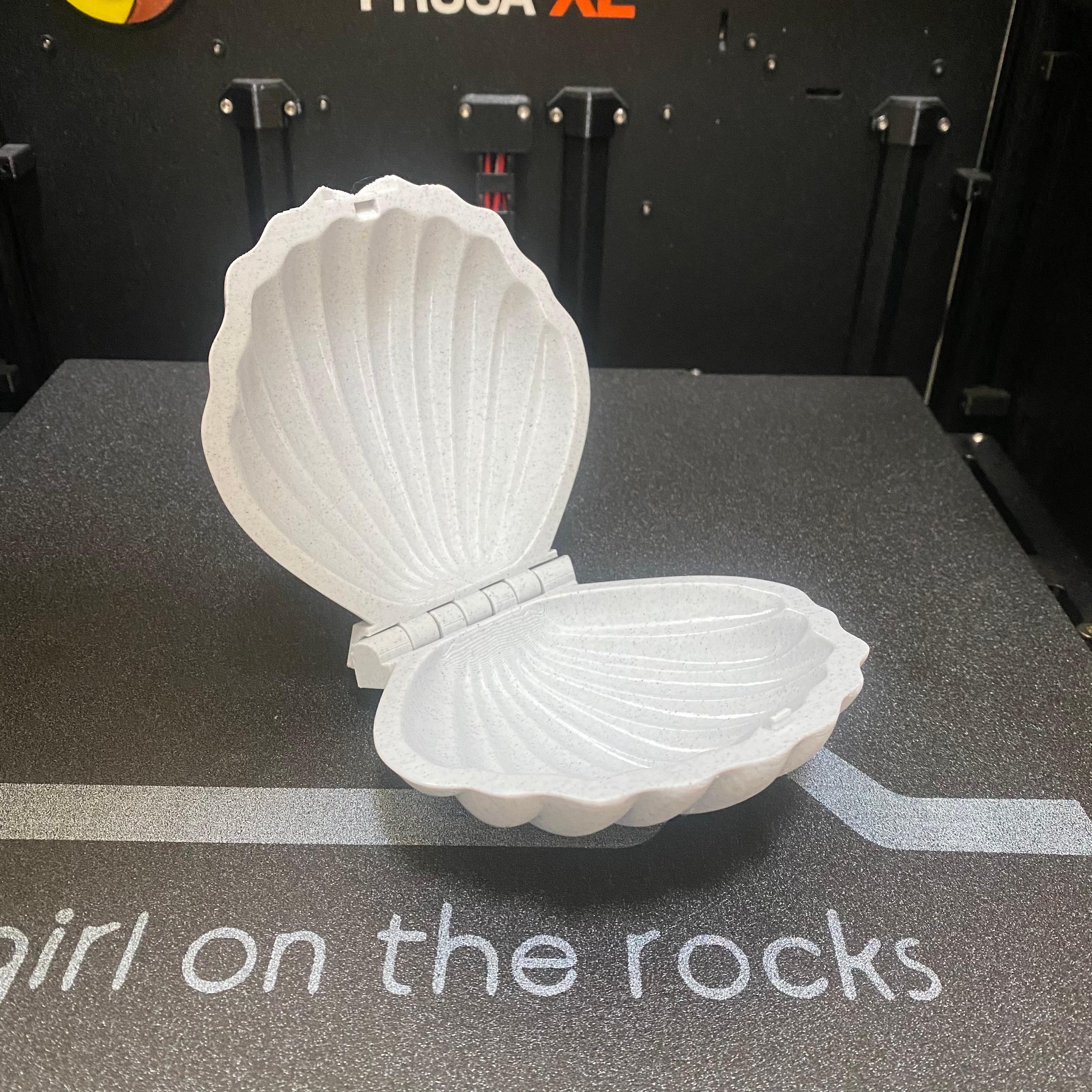 Seashell Shaped Box (Snap) - Flawless design! - 3d model