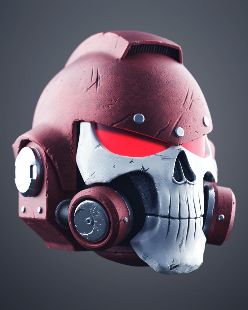 Space Marine Helmet - Vanguard Phobos 3d model