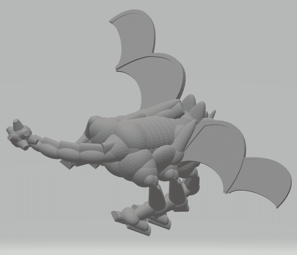 FHW Frilled Remix Dragon 3d model