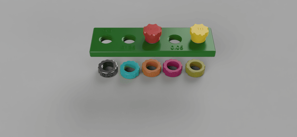 Screw Tolerance Test Kit + STEP FILE 3d model