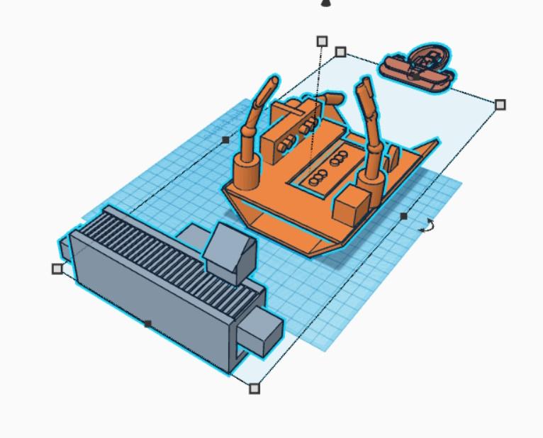 Shipyards Berth for Patrol Craft Space Craft 3d model