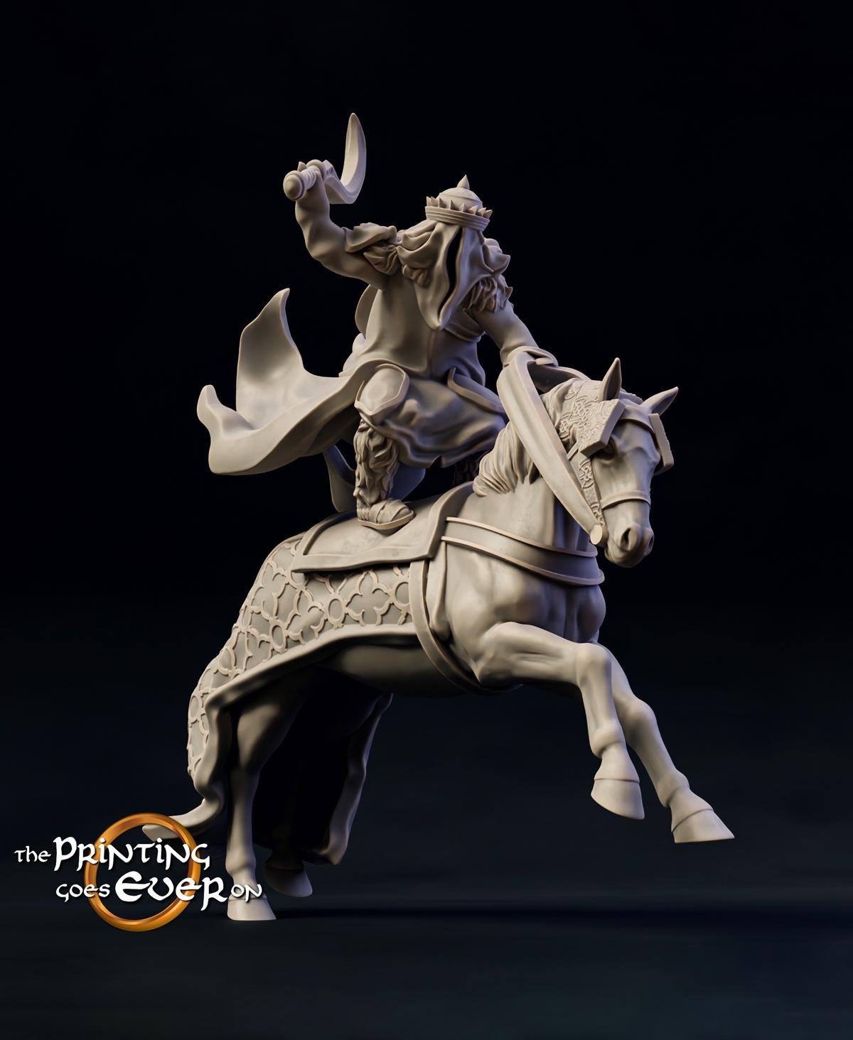 Dark Swordmaster - On Foot and Mounted 3d model