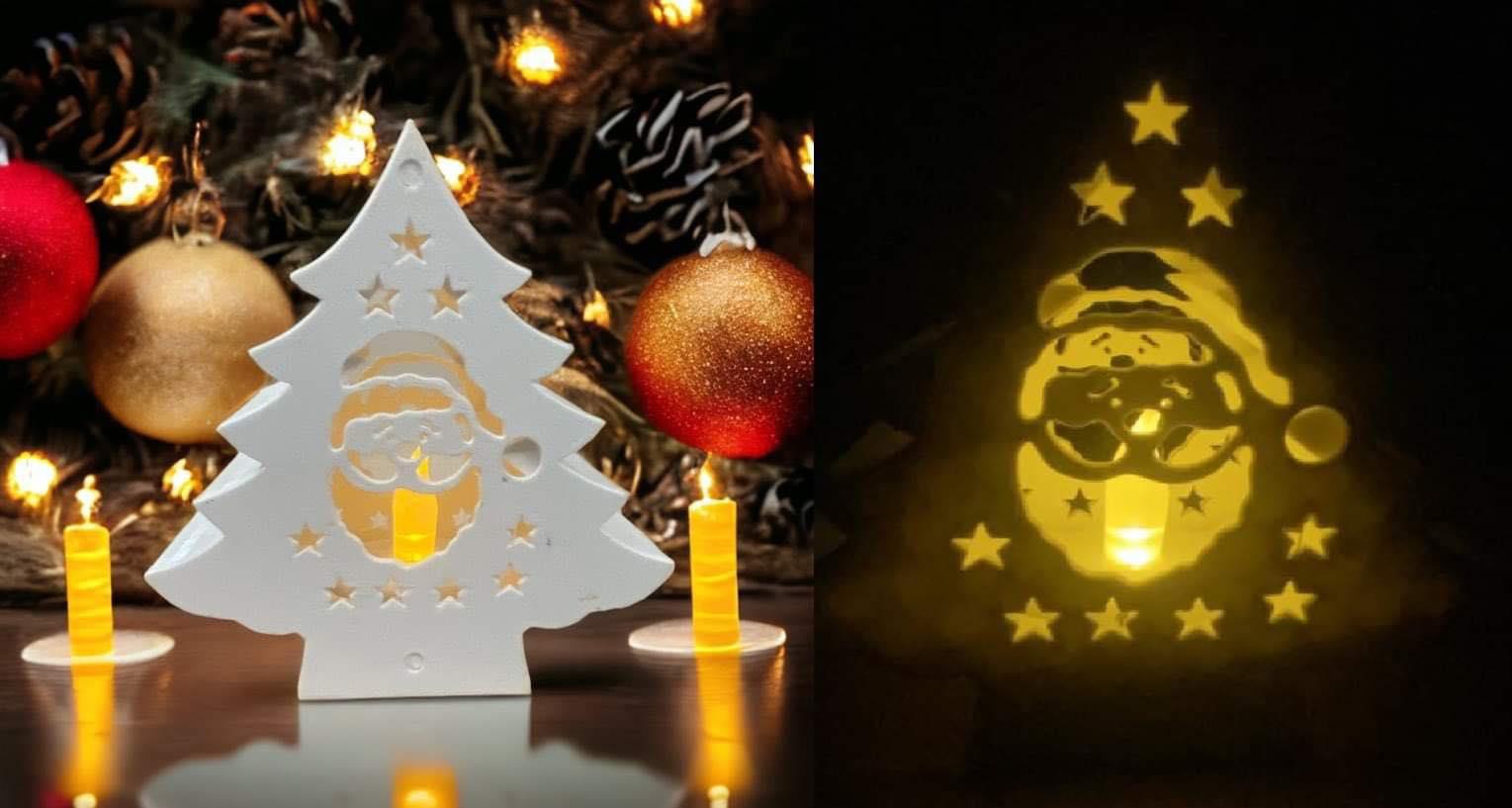 Christmas led tealight decoration 3d model