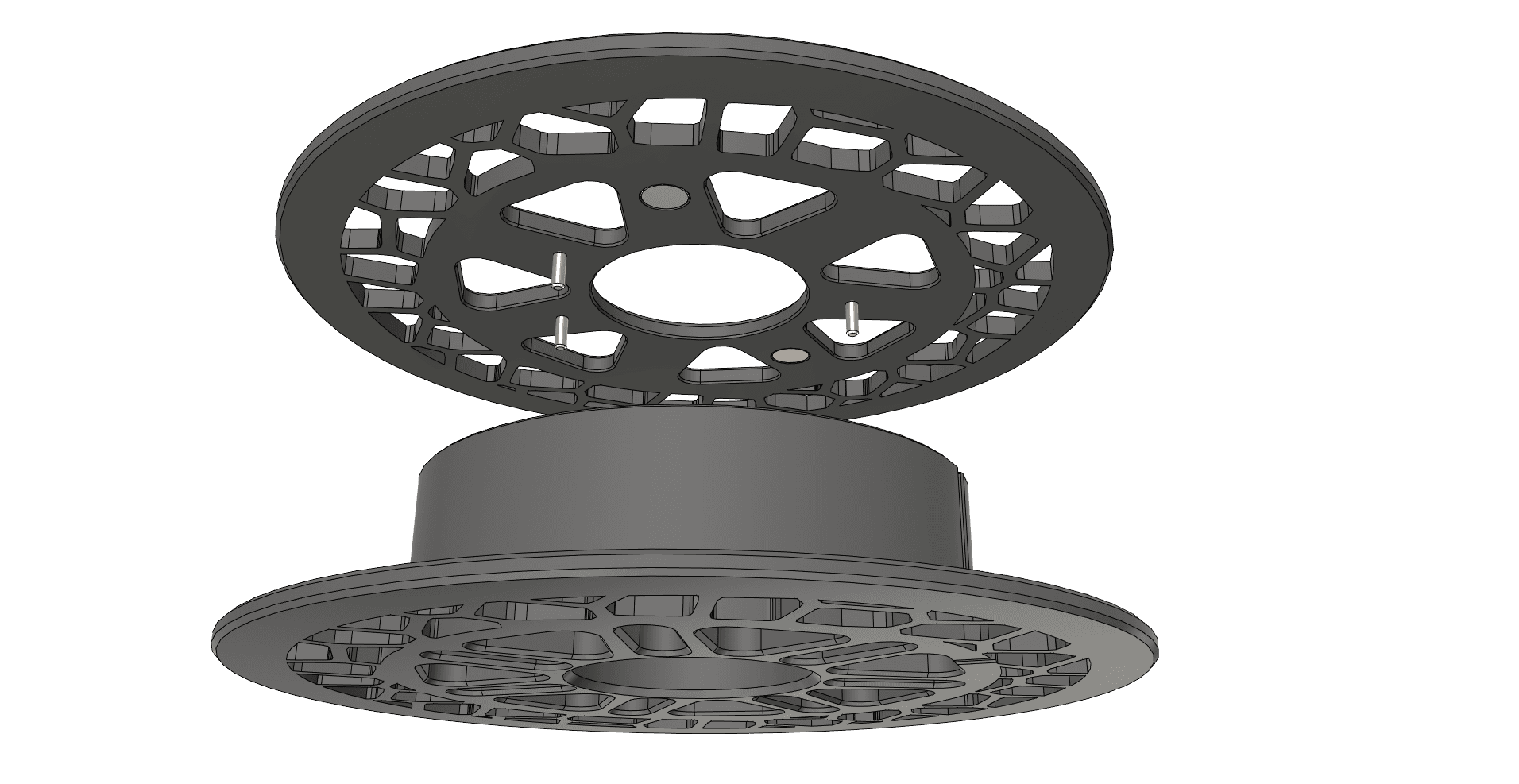 Sample Filament Master Spool using magnets 3d model