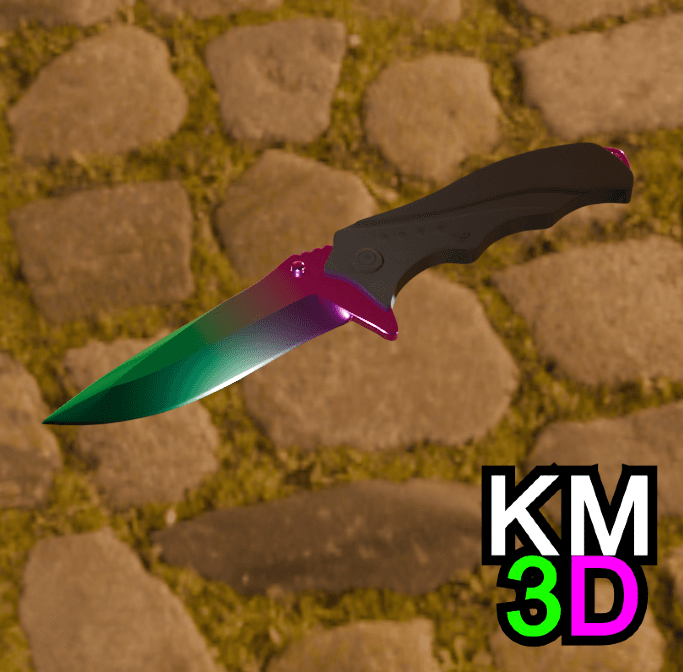 Nomad knife CSGO 3d model