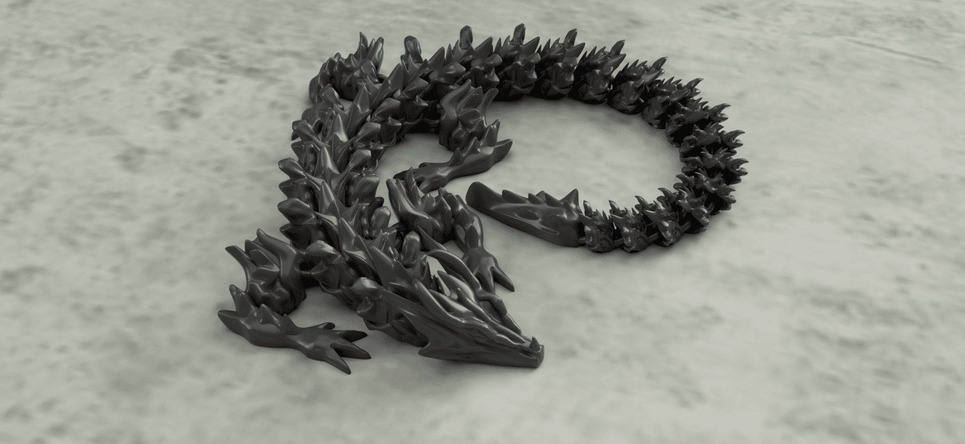 Bone Dragon - Articulated dragon 3d model