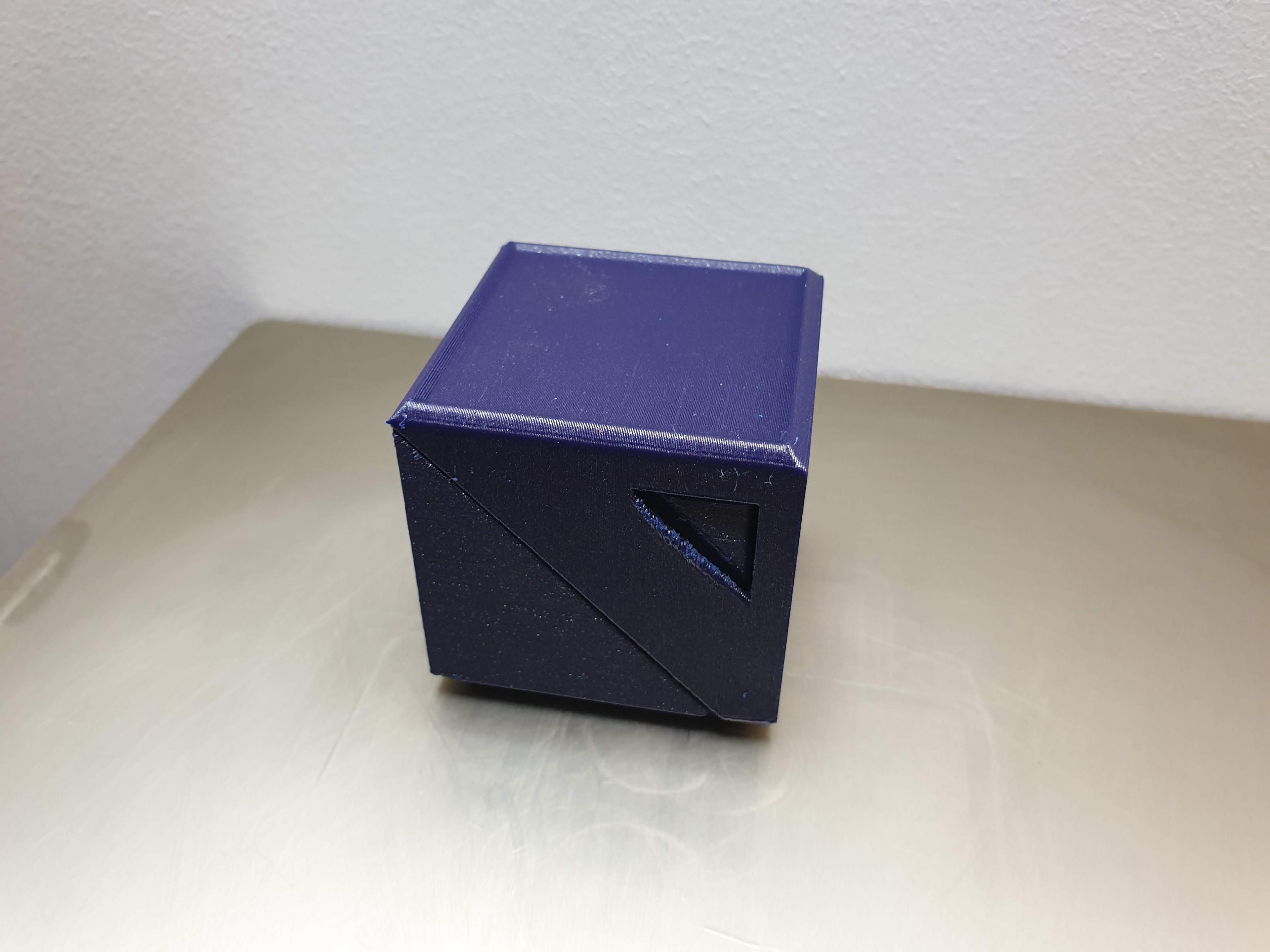 Print-in-Place Stackable Storage Cube 3d model