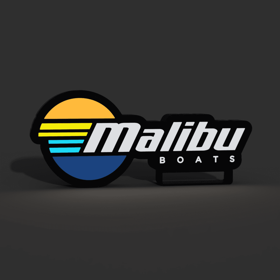 Malibu Boats Lightbox LED Lamp 3d model