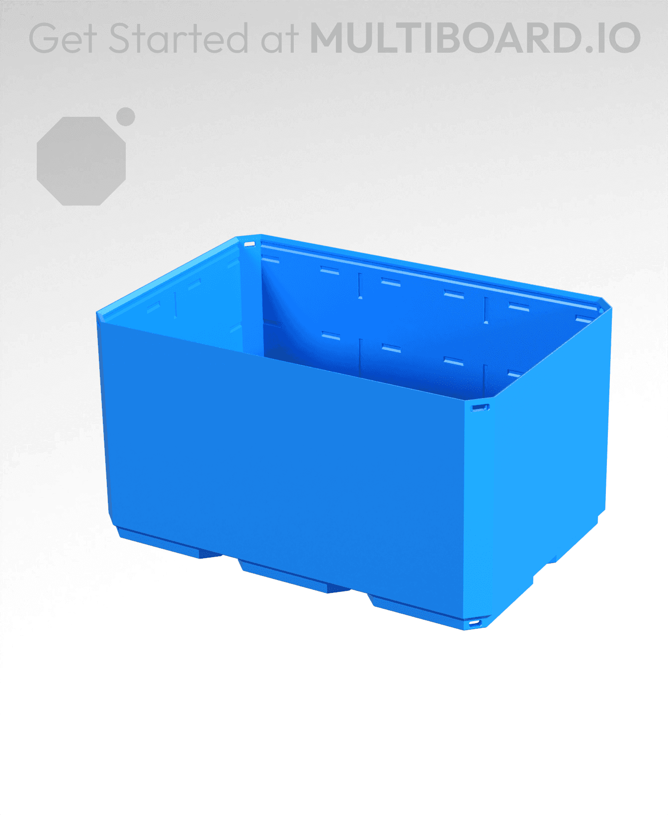 3x2x1·5, Lock Hole Base, Multigrid Bin 3d model