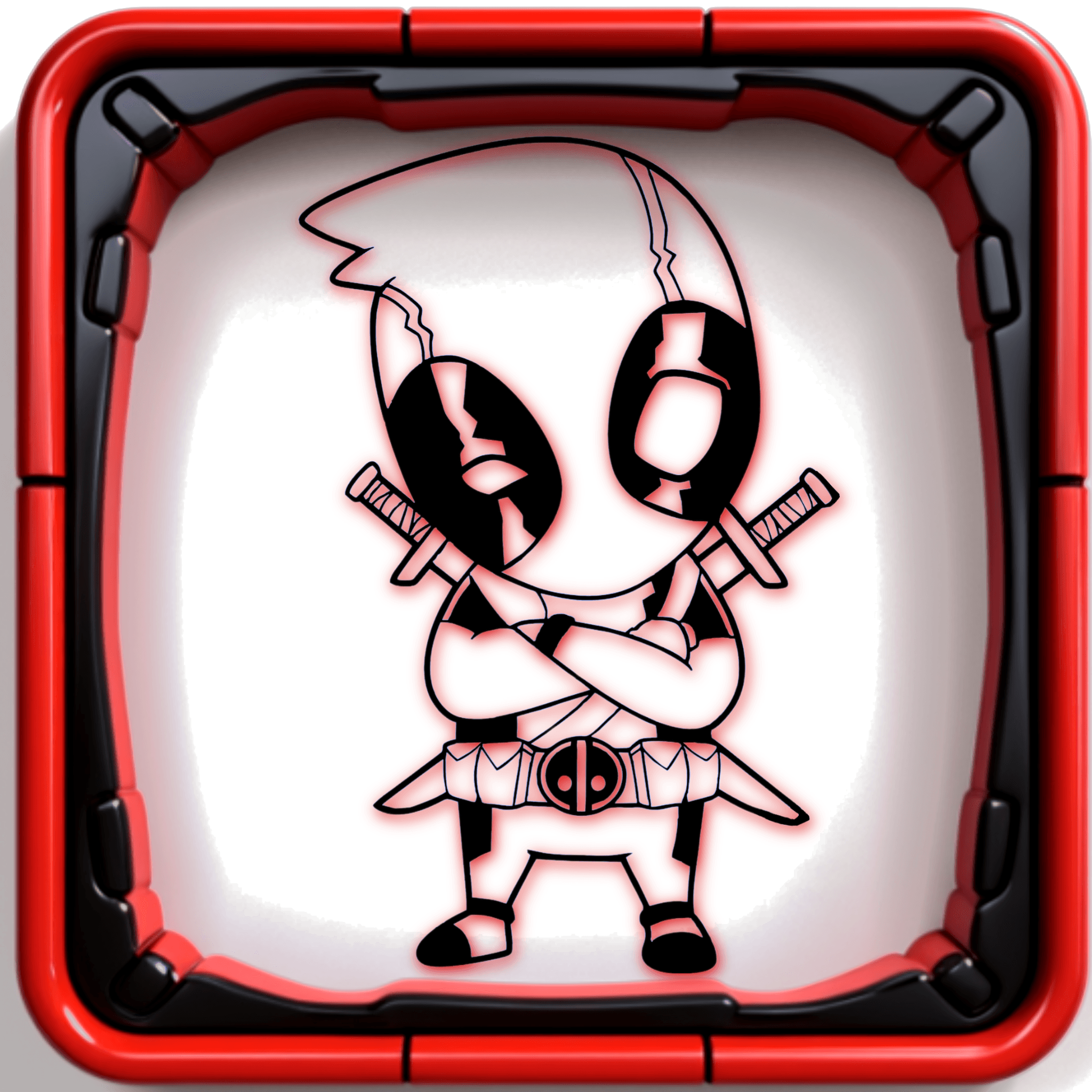 deadpool wall art dead pool wall decor avengers fan art comics 3d model