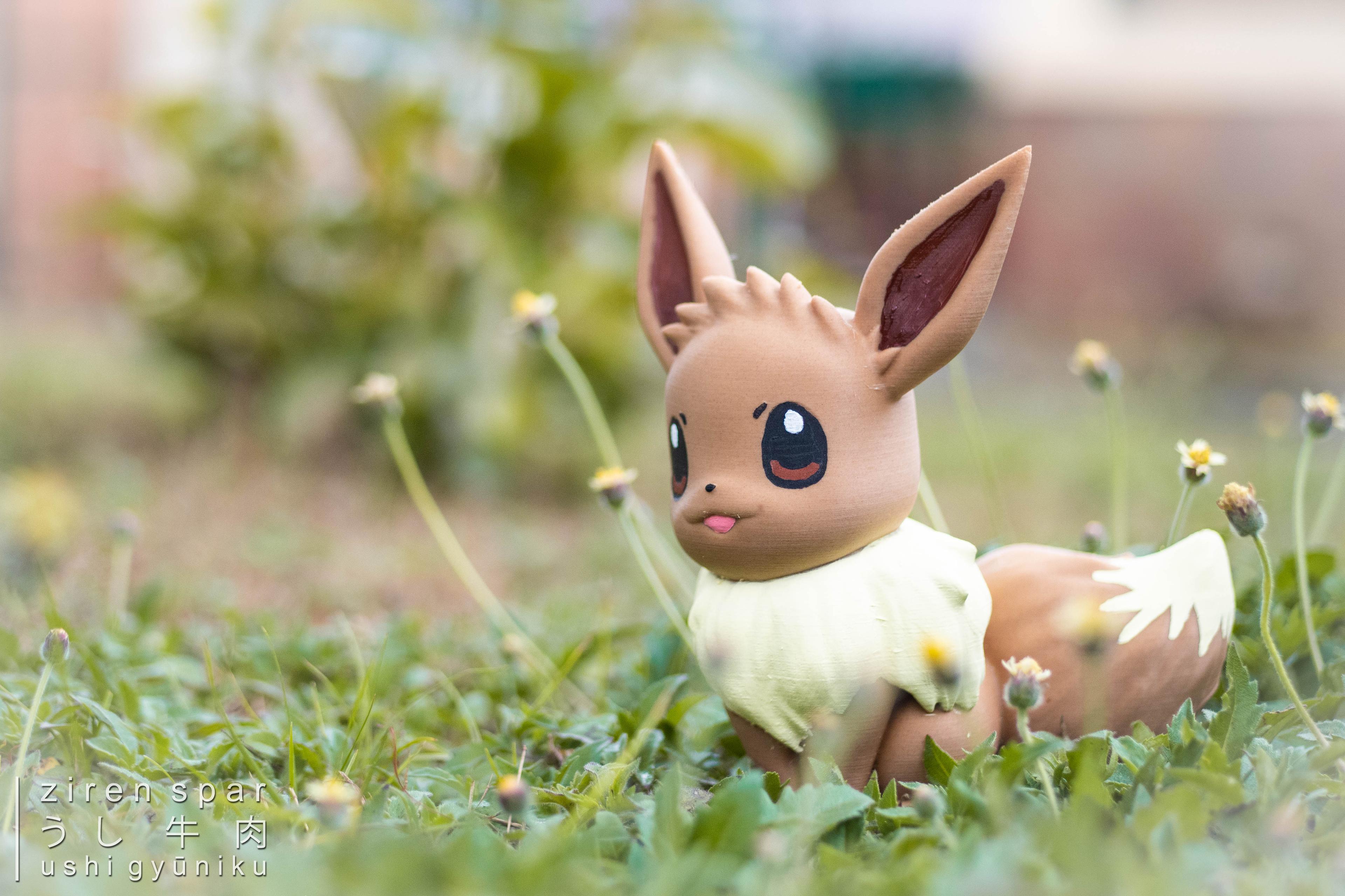 Eevee(Pokémon) - Eevee the evolution pokémon
🧵 LeoPlas woodPLA
🖨️ cetus3d w/ @capricorn tube & diamondback nozzle
📐 ~180% scale, 180mm tall
📸 gears: niichan 
🧩 assist: touchan & kāchan
🐮 painting & photo by yours truly

#FilamentFebruary - 3d model