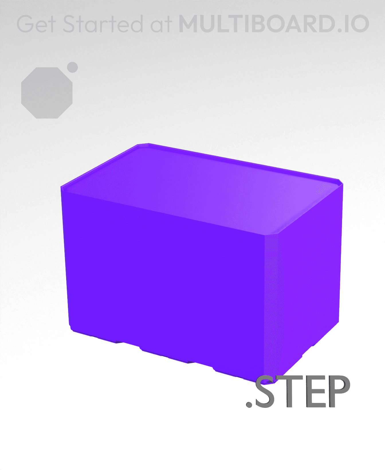 3x2x2 - Multibin Insert - STEP Remixing File 3d model