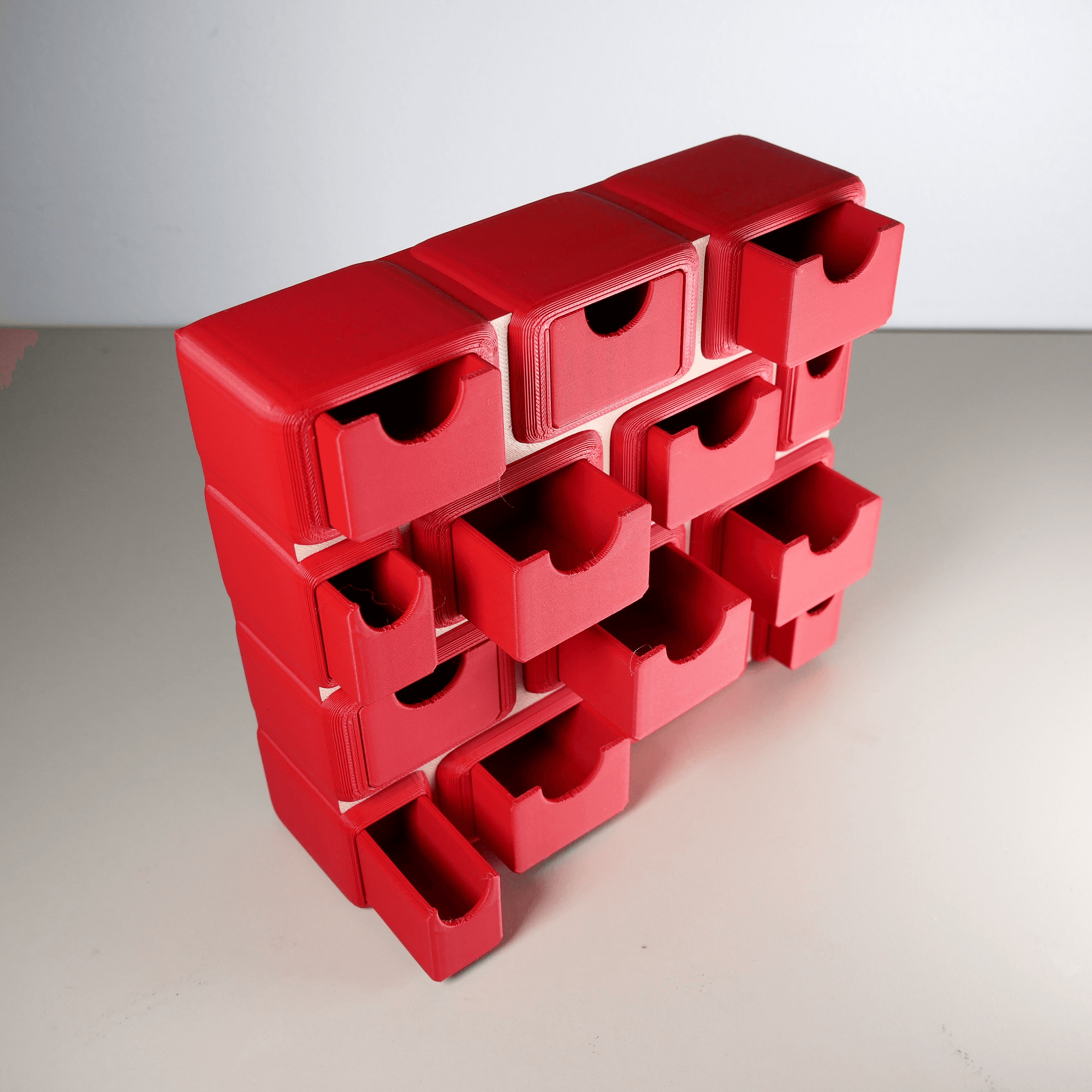 Brick Wall Drawer Desk Tidy 3d model