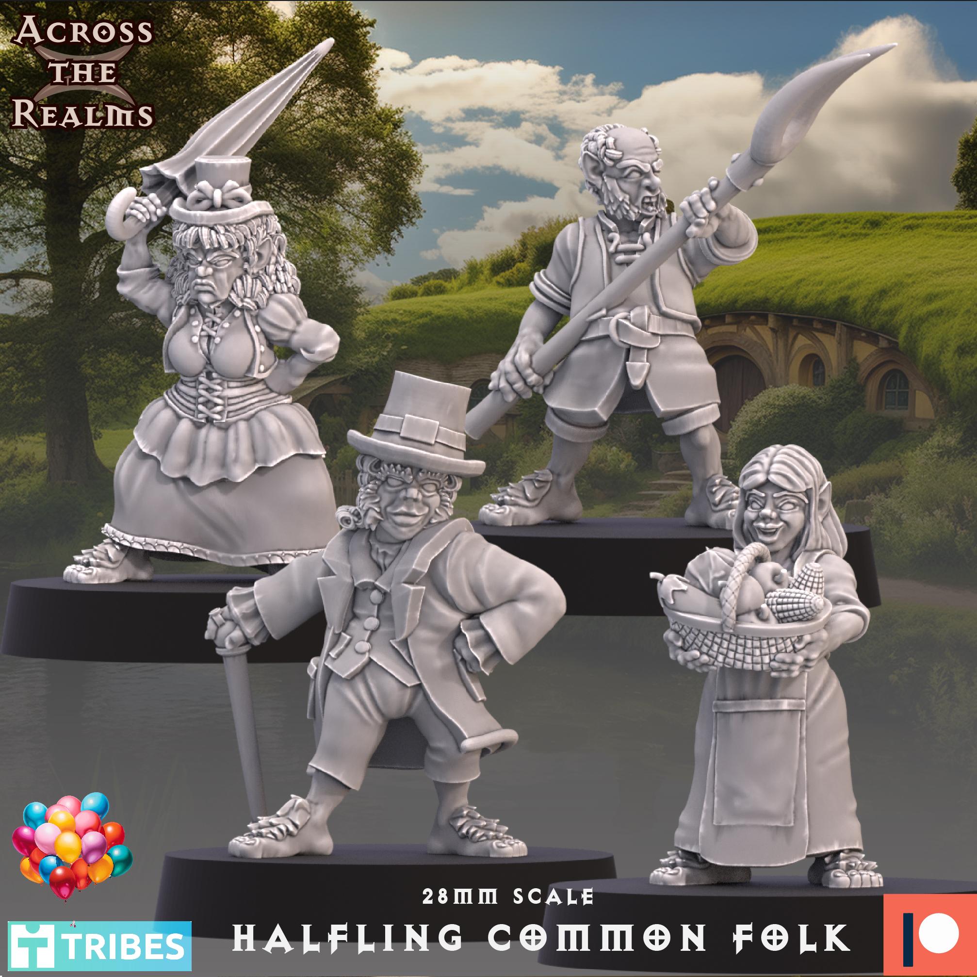 Halfling Common Folk 3d model