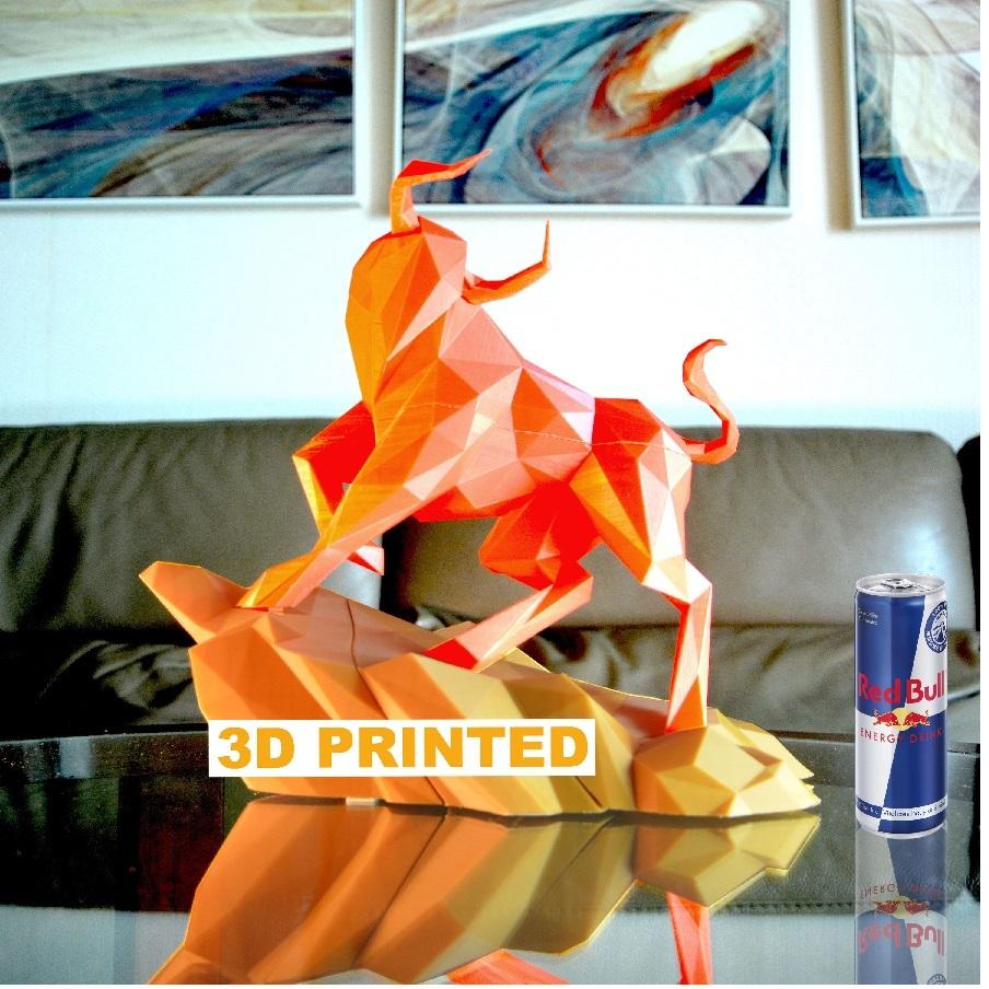 Red bull sculpture  3d model