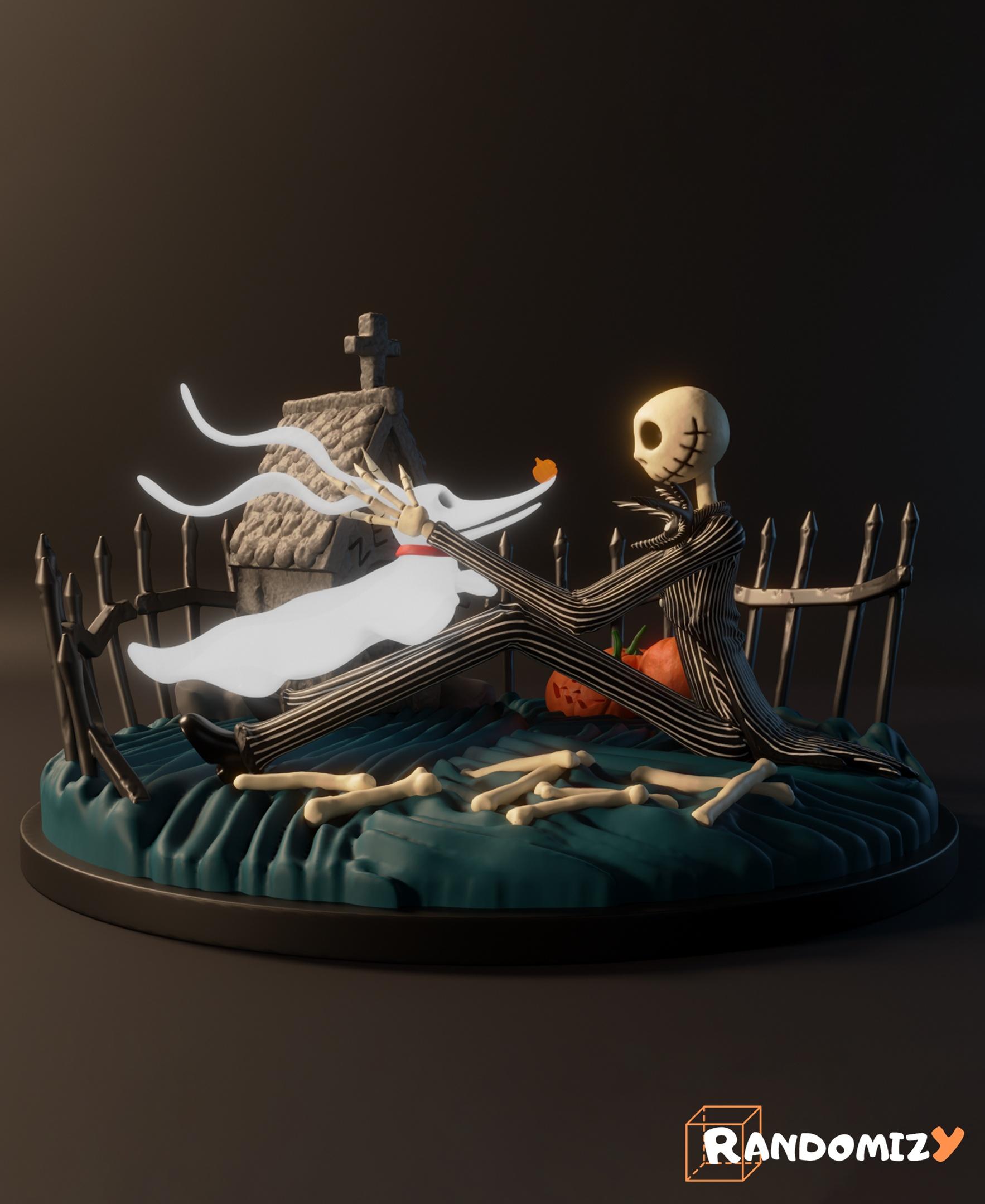 Jack and Zero Diorama (Fanart) 3d model