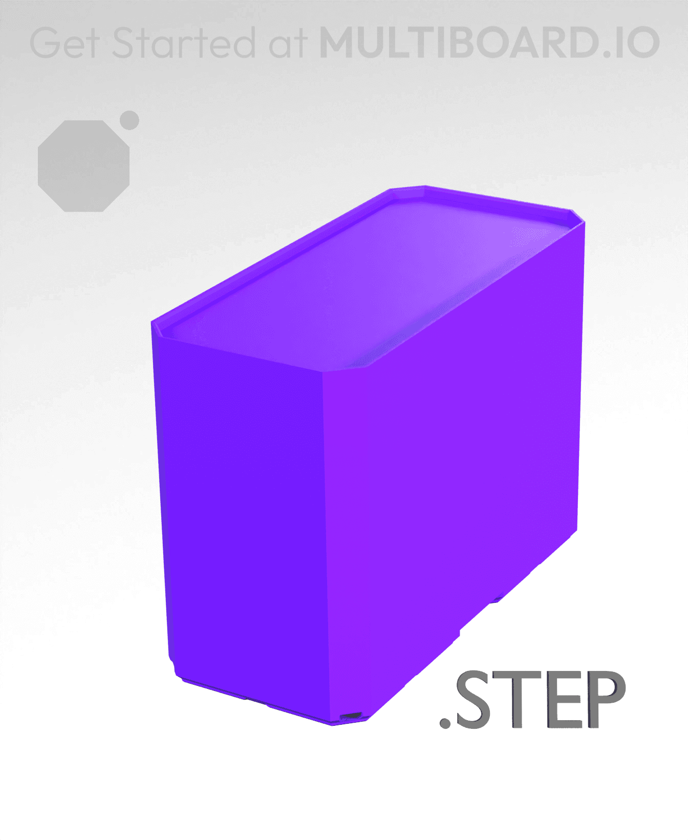 1x2x1·5 - Multibin Insert - STEP Remixing File 3d model