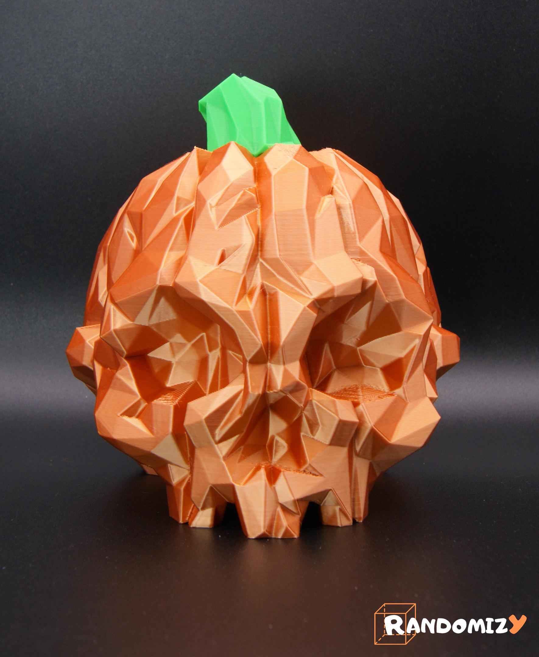 Pumpkin Skull - Low Poly 3d model