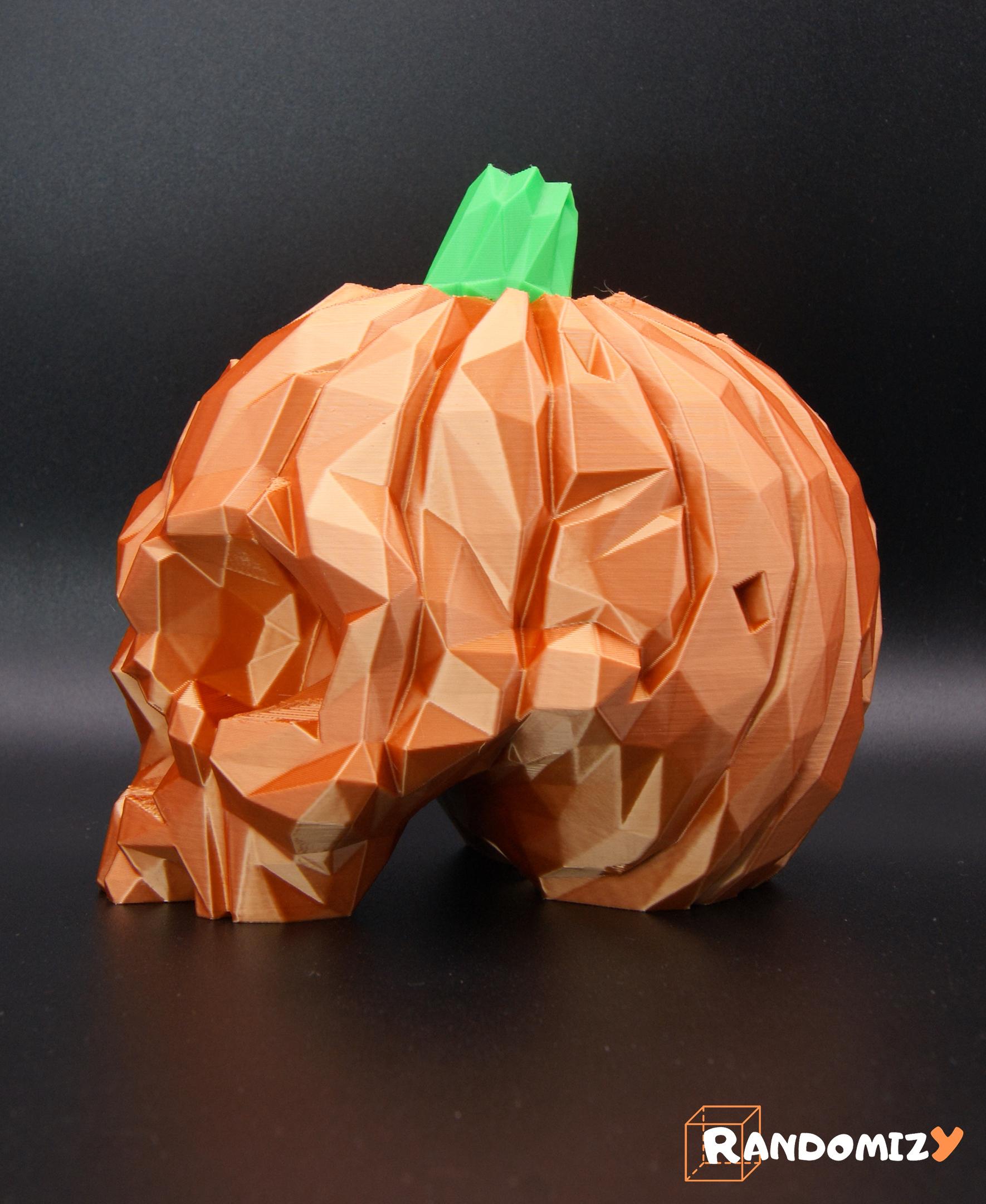 Pumpkin Skull - Low Poly 3d model