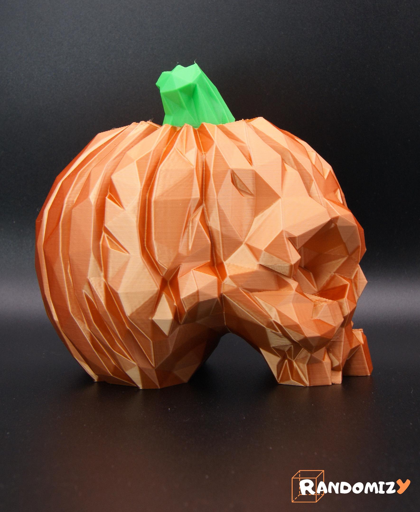 Pumpkin Skull - Low Poly 3d model