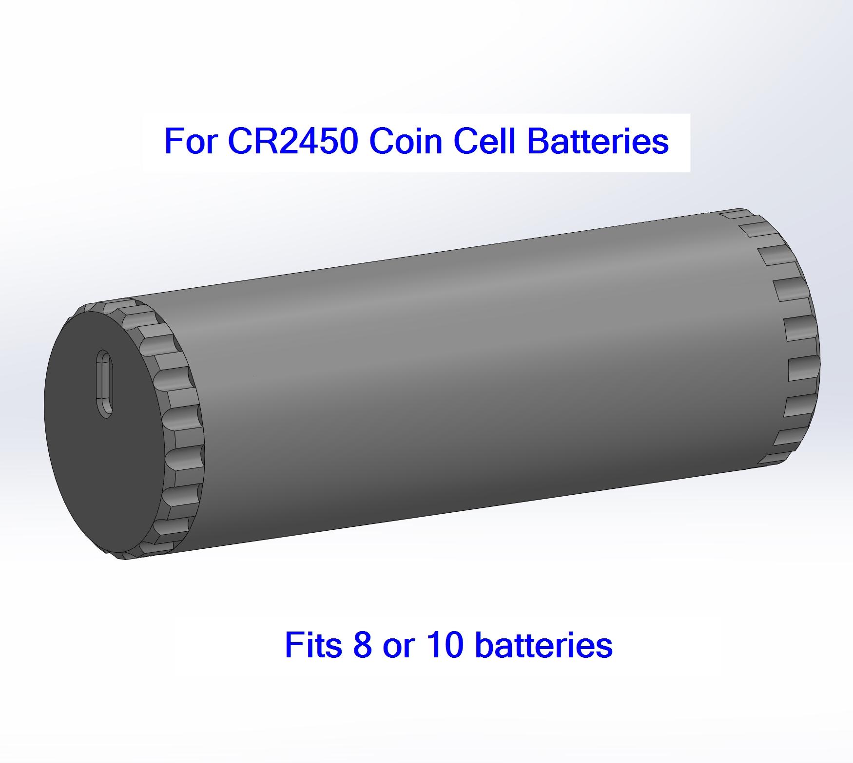 CR2450 Battery Case 3d model