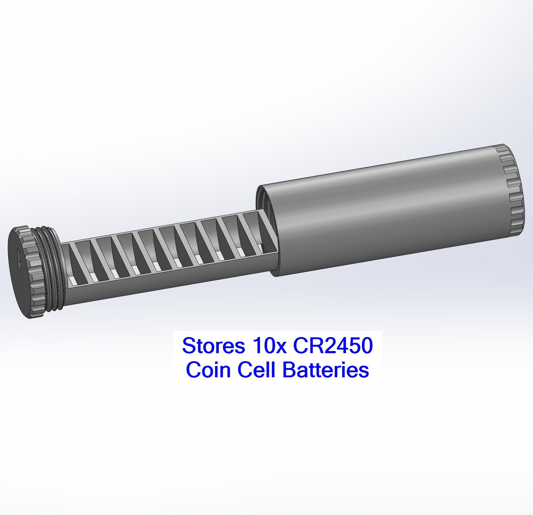 CR2450 Battery Case 3d model