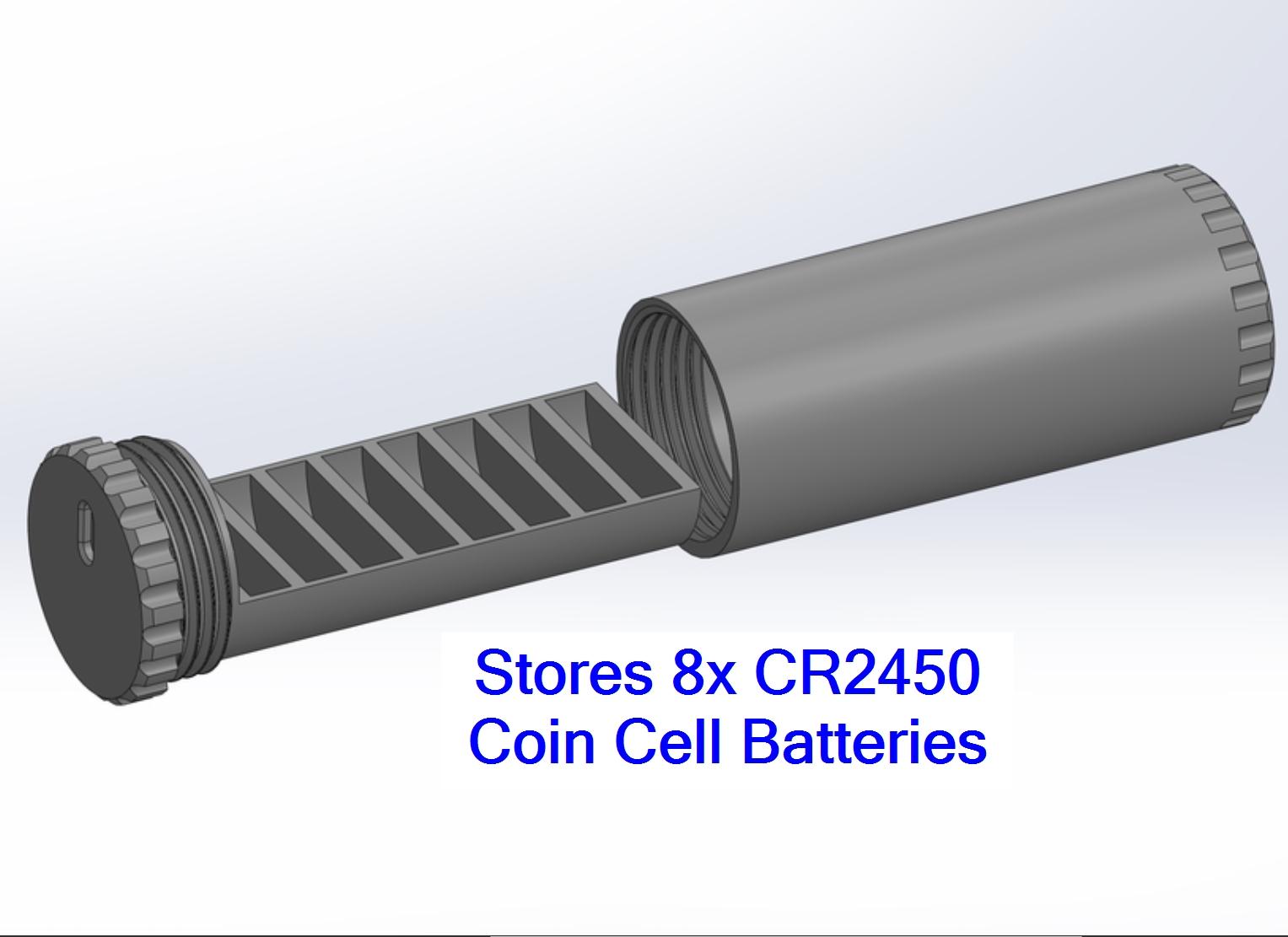 CR2450 Battery Case 3d model