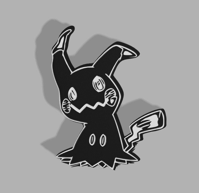 Mimikyu first design.stl 3d model